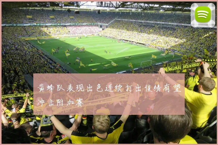 黄蜂队表现出色连续打出佳绩有望冲击附加赛